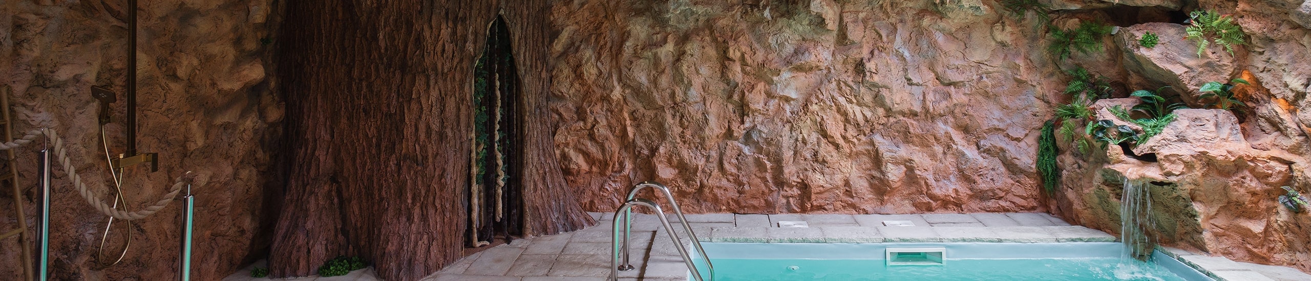 The cave in the wellness of House Dorina in Fužine